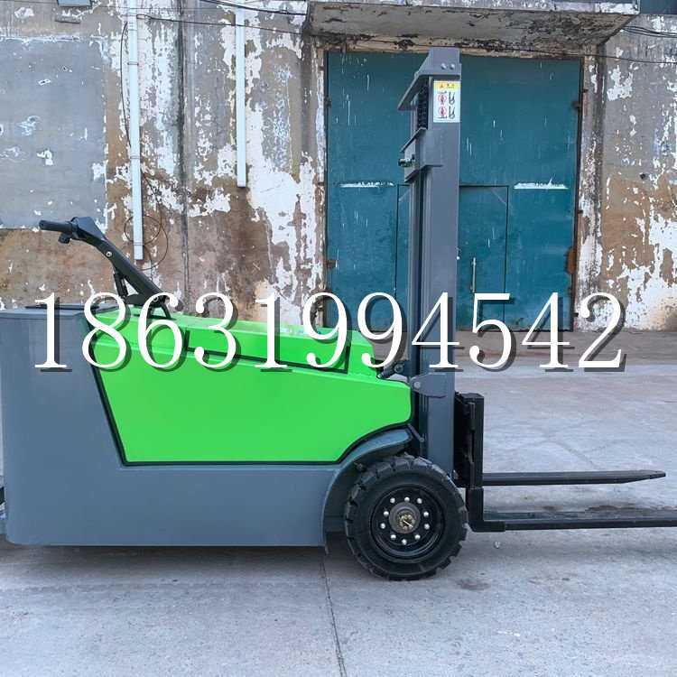 离岛小型电动叉车1吨2吨步行站驾式电瓶堆高充电装卸车液压升降车铲车